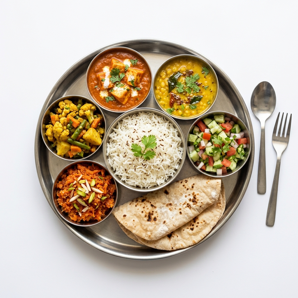 Delicious Indian Meal Platter